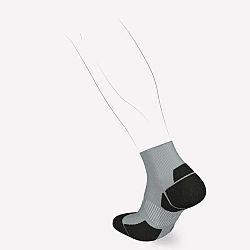 KIPRUN Bežecké ponožky Run900 Mid tenké šedá 43-44