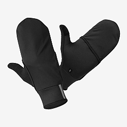 KIPRUN Bežecké rukavice Evolutiv V2 so všitým palčiakovým návlekom čierne L