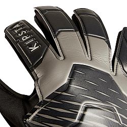 KIPSTA Brankárske futbalové rukavice F100 čierno-sivé čierna 9