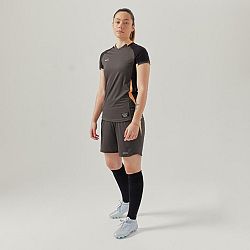 KIPSTA Dámske futbalové šortky čierne šedá 2XS
