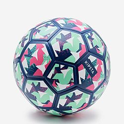 KIPSTA Detská futbalová lopta Light Learning Ball veľkosť 4 modro-zeleno-fialová biela 4