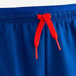 KIPSTA Detské futbalové šortky Viralto Axton modro-oranžové modrá 8-9 r (131-140 cm)