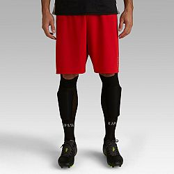 KIPSTA Futbalové šortky pre dospelých F100 červené M