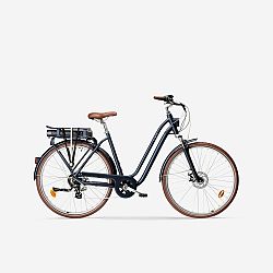 Mestský elektrický bicykel Elops 900 so zníženým rámom námornícky modrý L-XL