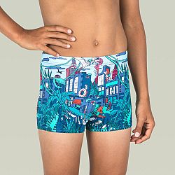 NABAIJI Chlapčenské boxerkové plavky Fitib East modré 10-11 r (141-150 cm)