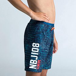NABAIJI Chlapčenské šortkové plavky 100 dlhé modré 14-15 r (161-172 cm)