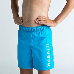 NABAIJI Chlapčenské šortkové plavky 100 modré tyrkysová 12-13 r (151-160 cm)