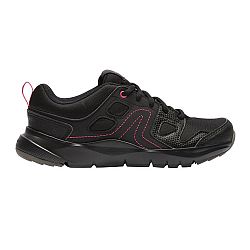 NEWFEEL Dámska obuv HW 100 na športovú chôdzu čierno-ružová čierna 37