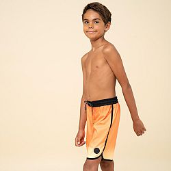 OLAIAN Chlapčenské plážové šortky 500 oranžové oranžová 12-13 r (151-160 cm)