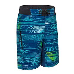 OLAIAN Chlapčenské plážové šortky 550 modré 10-11 r (141-150 cm)