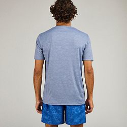 OLAIAN Pánske tričko s ochranou proti UV na surfovanie s krátkym rukávom sivé šedá XS