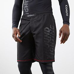 OUTSHOCK Bojové šortky Fightshort BJJ NoGi / Grappling 500 čierna XL