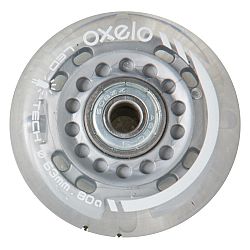 OXELO 2 svietiace kolieska s ložiskami na detské inline korčule 63 mm 80 A NO SIZE