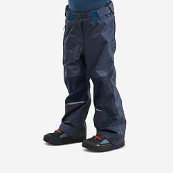 QUECHUA Chlapčenské hrejivé nohavice na zimnú turistiku SH500 U-Warm pre 2 až 6 rokov modrá 4-5 r (103-112 cm)