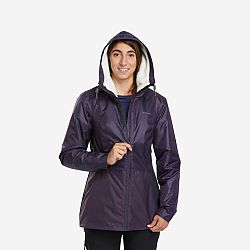QUECHUA Dámska nepremokavá zimná bunda na turistiku SH100 do -5 °C fialová XS