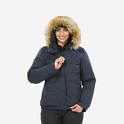 QUECHUA Dámska nepremokavá zimná bunda na turistiku SH500 do -8 °C modrá XS