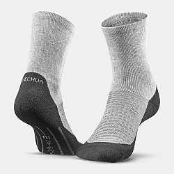QUECHUA Ponožky Hike 100 vysoké súprava 2 párov sivo-modré tyrkysová 43-46