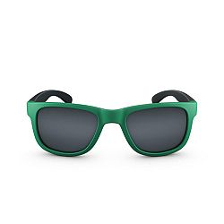 QUECHUA Slnečné okuliare na turistiku pre deti (4-8 rokov) MH K140 kategória 3 sivo-zelené zelená