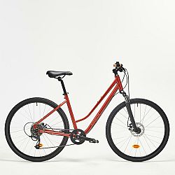 RIVERSIDE Trekingový bicykel 500 nízky rám červený červená M
