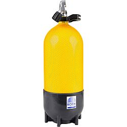 ROTH Tlaková fľaša na potápanie 12 litrov 230 bar žltá žltá NO SIZE