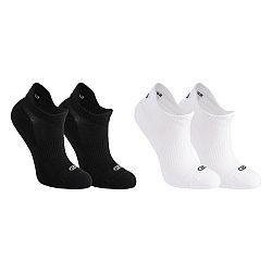 Set detských bežeckých ponožiek Kiprun 500 Inv čierne a biele 2 páry čierna 27-30