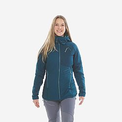 SIMOND Dámska horolezecká bunda Alpinism zo syntetickej vaty tmavozelená tyrkysová L