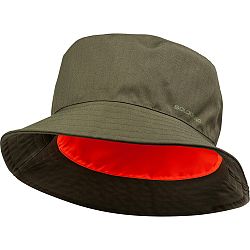 SOLOGNAC Obojstranný poľovnícky klobúk nepremokavý oranžovo-zelený khaki 56