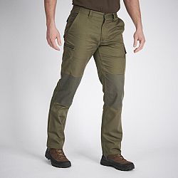 SOLOGNAC Odolné kapsáčové nohavice Steppe 300 dvojfarebné khaki XL