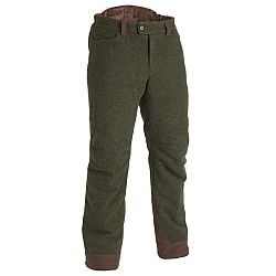 SOLOGNAC Poľovnícke hrejivé vlnené nohavice 900 zelené zelená 3XL