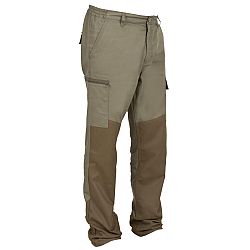 SOLOGNAC Poľovnícke nohavice Renfort 100 zo spevneného materiálu zelené khaki 3XL