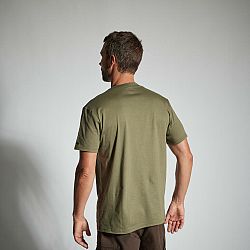 SOLOGNAC Tričko 100 odolné zelené khaki XL