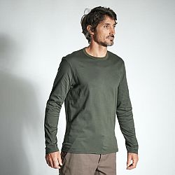 SOLOGNAC Tričko s dlhým rukávom 100 odolné zelené zelená L