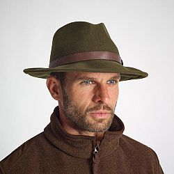 SOLOGNAC Vodoodpudivý plstený klobúk 100 zelený khaki 56 cm