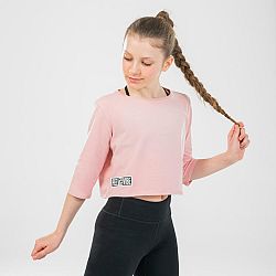 STAREVER Dievčenské tričko na moderný tanec ružové 12 rokov