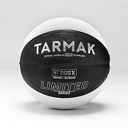 TARMAK Basketbalová lopta BT500 Grip LTD veľkosť 7 čierno-biela čierna