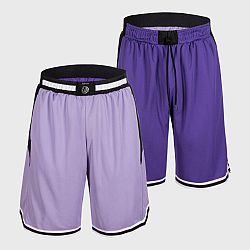 TARMAK Basketbalové šortky SH500 obojstranné unisex fialové fialová M