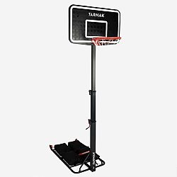 TARMAK Basketbalový kôš B100 Easy Box skladací s kolieskom nastaviteľný 240 - 305 cm