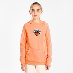 TARMAK Detská mikina s kapucňou 900 NBA New York Knicks oranžová oranžová 8-9 r (131-140 cm)