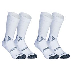 TARMAK Sada 2 páry ponožiek na basketbal MID SO500 muži/ženy biele 48-50