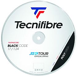 TECNIFIBRE Tenisový výplet Black Code z monovlákna 1,24 mm a 200 m čierny .