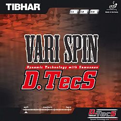 TIBHAR Poťah na stolnotenisovú pálku Vari Spin D. Tecs 1,8 mm čierny