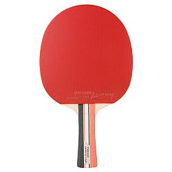 TIBHAR Raketa na stolný tenis Carbon Pro Light 5* červená konkávny tvar