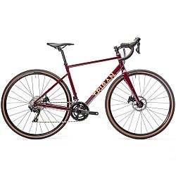 TRIBAN Dámsky bicykel Gravel 520 červená M