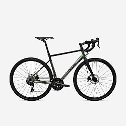 TRIBAN Pánsky bicykel Gravel RC520 Shimano 105 kaki-čierny M