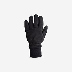 TRIBAN Zimné cyklistické rukavice 100 fleecové čierne XS