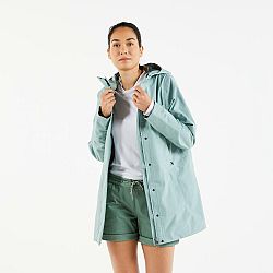 TRIBORD Dámska bunda do dažďa Sailing 300 svetlozelená khaki 3XL