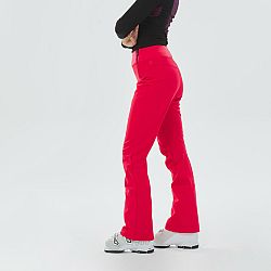 WEDZE Dámske lyžiarske nohavice Slim 500 červené L-XL