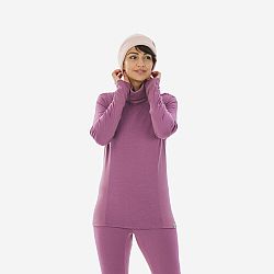 WEDZE Dámske lyžiarske spodné termotričko 900 bavlnené ružové fialová L