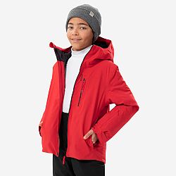 WEDZE Detská lyžiarska bunda 550 nepremokavá červená červená 12 rokov