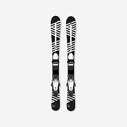 WEDZE Detské zjazdové lyže Boost 500 Kid Player s viazaním čierno-biele čierna 117 cm